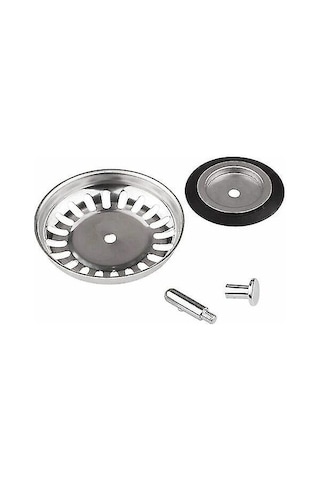 Klasik Süzgeç Tepsisi Çapı 78 Mm, 2'li Paslanmaz Çelik Mutfak Gider Filtresi Seti, Mutfak Ve Banyo İçin Evrensel Gider Filtresi