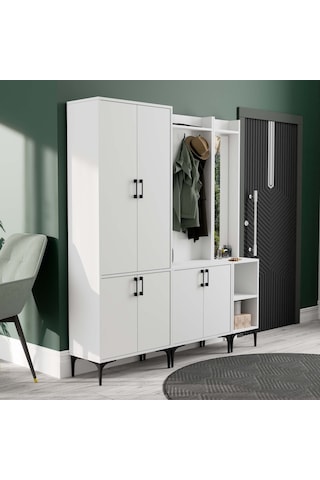 Set 5030-5000-5040 Royal Sağ Aynalı 6 Kapaklı 9 Askılı 2 Raflı Po