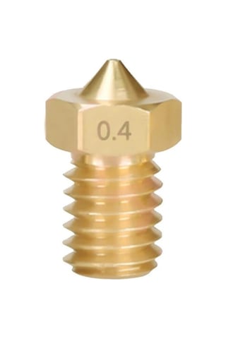 3d Yazıcı-printer M6 1.75mm / 0.4mm V5-v6 Pirinç Nozzle