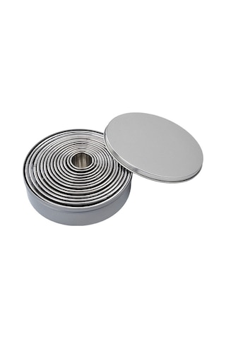 Teltree 304 Paslanmaz Çelik 14 Parça Daire Şekilli Pasta Kalıbı Seti - Mousse, Kurabiye Ve Tatlı Hazırlama Araçları Diğer