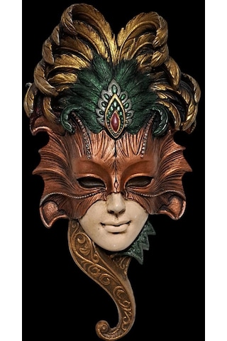 Renkli Korsan Mask 28cm 18cm