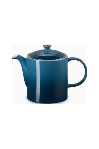 Le Creuset 4 Fincan Kapasite Şık Tasarım Büyük Seramik Demlik Çaydanlıklar Koyu Turkuaz