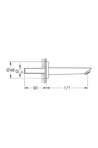 Grohe Baucosmopolitan Çıkış Ucu 13255001 Krom