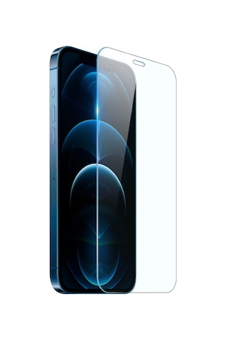 Apple Uyumlu   iPhone 12 Mini İle Ekran Koruyucu Şeffaf Temperli Kırılmaz Cam Ekran Koruyucu