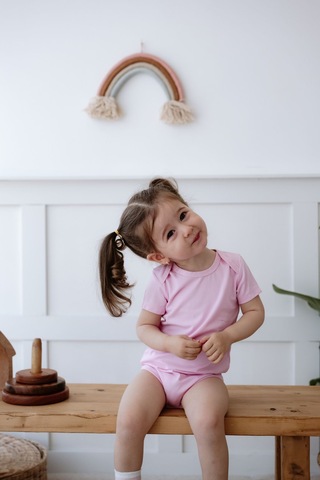 Lilabio %100 Pamuk 2li Kısa Kollu Bebek Body Renkli Çok Renkli