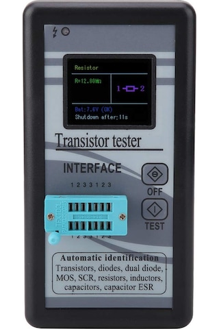 M328 Çok Fonksiyonlu Lcd Ekran Dijital Transistör Test Cihazı 0.5ω - 50mω