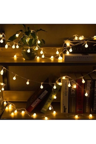 Minik Top Led Işık, 3 Metre, Yılbaşı Ağaç Işığı, Noel Işıklandırması, Ev Süsleme, Kamp Işığı