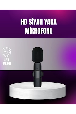 Ceylan Adam Apple Uyumlu iPhone Çift Mikrofonlu Kablosuz Yaka Seti Profesyonel Ses Çok Renkli