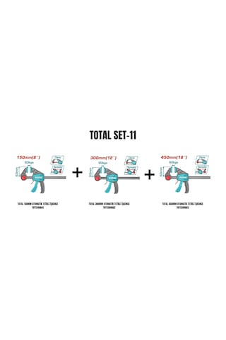 Total Set-11 Total 150mm+300mm+450mm Otomatik Tetikli İşkence
