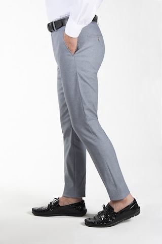 Terapi Men Erkek Kül Grisi Slim Fit Petekli Italyan Kesim Keten Pantolon 21k-2200420-7 Gri