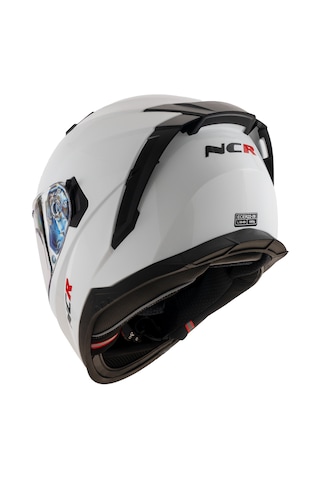 Ncr Stream Mavi Vizörlü Kapalı Kask Beyaz