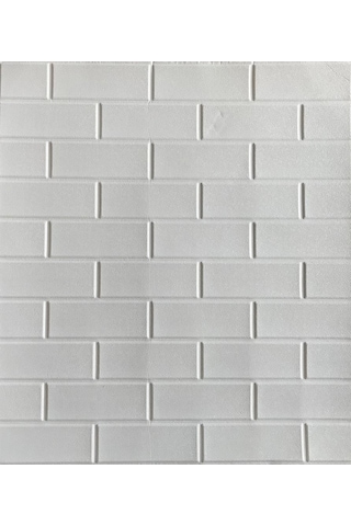 Nw63 Düz Beyaz Tuğla Arkası Yapışkanlı Esnek Silinebilir Banyo Du (534100357)