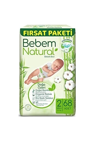 Bebek Bezi Mini 2 Beden Fırsat Paketi 68 Adet