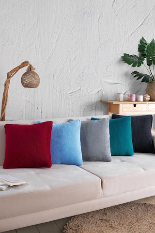 Maisonart Sofa 2 Adet Gri Renk Welsoft Kırlent Kılıfı Yastık Kılıfı 44x44 Cm