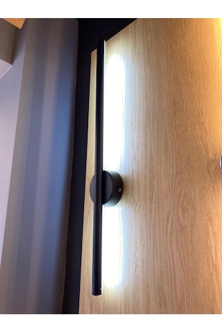 Ilgaz Aydınlatma 60 Cm Çubuk Aplik Gizli Işık Aplik 3000k Sarı Işık Elektrik Bağlantısı Gerektirir Dekoratif Led Aplik Siyah