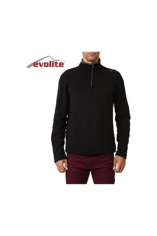 Evolite Fuga Bay Mikro Polar Sweater - Siyah Siyah