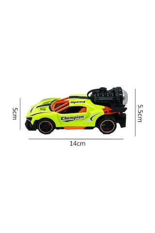 14 Cm Duman Atan Sesli Işıklı Çek Bırak Araba 5521