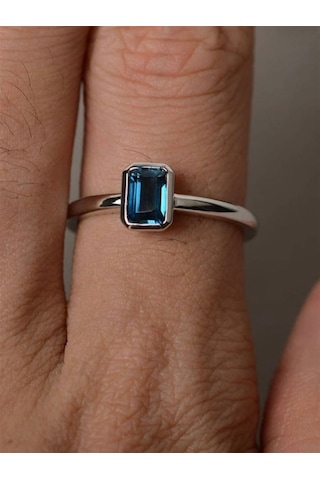 Luiziyanna London Bulue Topaz Yüzük Ak1514