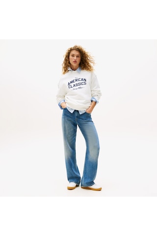 Tommy Hilfiger American Classic Kadın Beyaz Sweatshirt