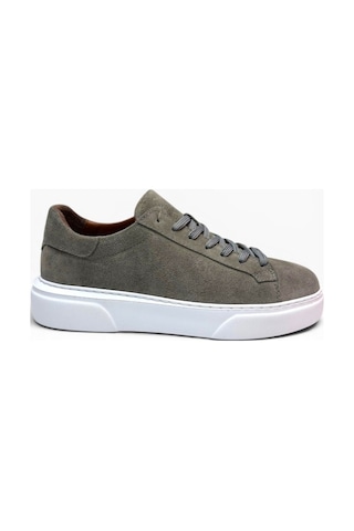Brt Lf-050-26 Hakiki Süet Deri Anatomik Erkek Sneaker Gri