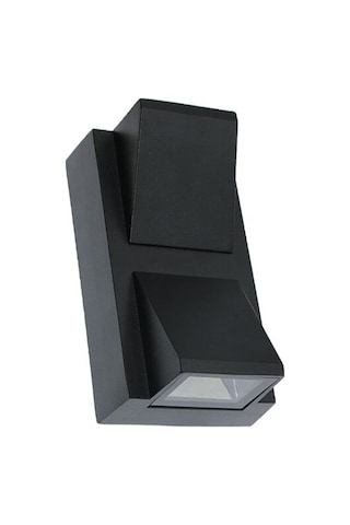 Rodos İç ve Dış Mekan Modern Dekoratif Led Aplik 7 Watt Gün Işığı Siyah