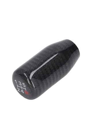 Lemestar 5 Vitesli Karbon Fiber Vites Çubuğu, Ergonomik Tasarım, 3 Adet Adaptör İle Çoğu Otomobille Uyumlu, Araç İç Dekorasyonu Ve Konfor Artırıcı Diğer