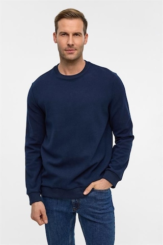 Süvari Lacivert Regular Düz Bisiklet Yaka Sweatshirt Sw2013700013-m09 Lacivert