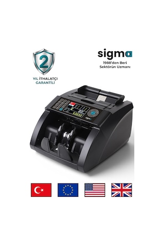SC8520 Karışık Para Sayma Makinesi, TL ve Euro Karışık, Usd Adet Sayım + Müşteri Ekranı