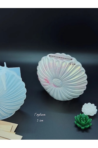 Galinacandles Silikon Form Midye Alçı Kalıbı Vazo 391573620
