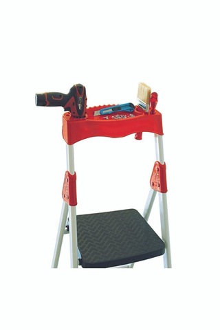 Elegance 3+1 Geniş Basamaklı Kolay Taşıma Aparatlı Merdiven Kaliteli Paslanmaz 3+1 Basamaklı