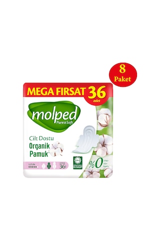 Molped Pure Soft Hijyenik Ped Uzun Mega Fırsat 288 Adet