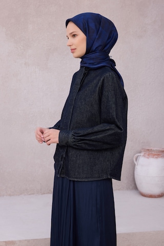 Belli Twill İpek Eşarp 4201-39 Lacivert Lacivert