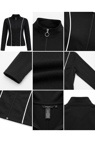 Nazzain Biye Detay Dar Kesim Sweatshirt Siyah
