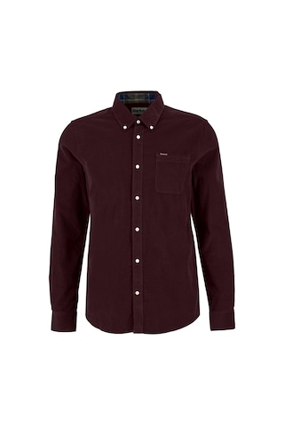 Barbour Ramsey Tailored Cord Gömlek Re89 Winter Red Bordo
