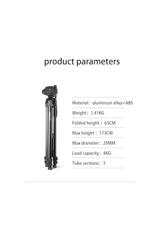 Ht-t04 Alüminyum 173 Cm Tripod Profesyonel Taşınabilir Dslr Cep Telefonu Tripodu