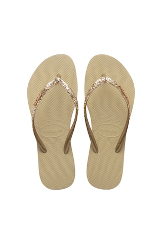 Havaianas Slım Glıtter Iı Simli Parlak Parmak Arası Terlik 4146975 4146975 0154 Bej