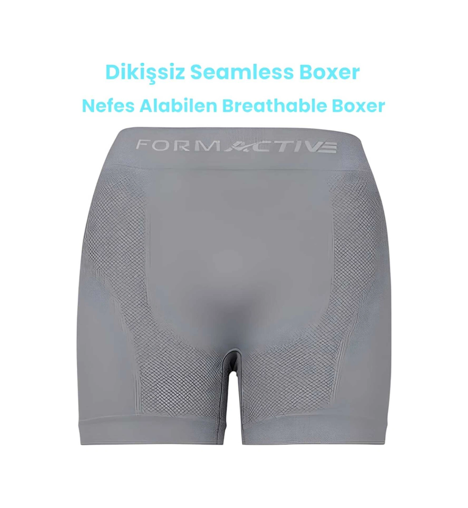 Tezzgelsin Erkek Dikişsiz/seamless Nefes Alabilen Boxer 6 Adet Siyah - Gri
