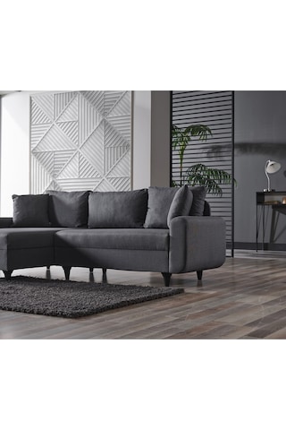 Kagu Corner Flavia Köşe Takımı Koyu Gri