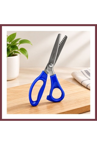 Storeşahin Zigzag Şekilli Terzi Makası Renkli Plastik Sap 9" Shn0720