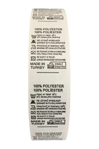Yıkama Talimatı - %100 Polyester