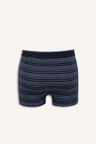 Defacto Regular Fit Çizgili Ve Düz 3lü Boxer I4019ax26aunv30 Lacivert-nv30