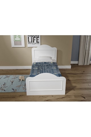 Baby Darling Mdf Alessa 90x200cm Country Karyola Beyaz %100 Mdf
