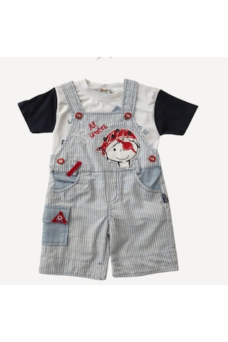 Erkek Bebek Ikili Slopet Tulum Korson Mavi