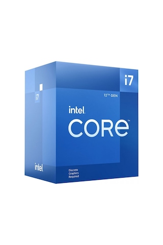 INTEL CORE i7 12700KF 20MB 12çekirdekli VGA OK 1700p 125w Kutul