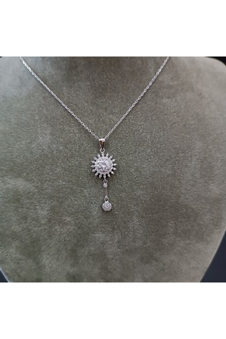 925 Ayar Gümüş Minimalist Yaklaşımlı Özel Tasarım Harika Kolye Gümüş