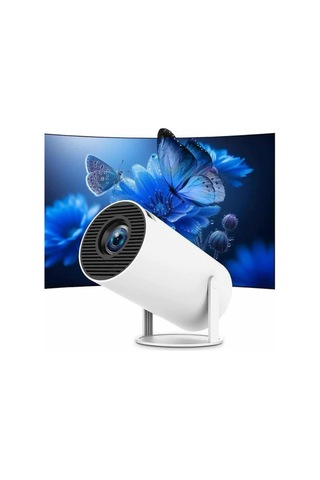 Ayaklı Projeksiyon Taşınabilir Mini Projektör Sinema Projektörü Android