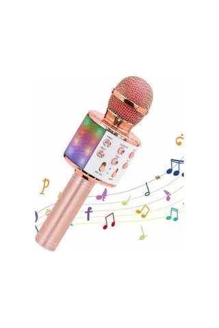 Hepsi Karaoke Mikrofon Bluetooth Bağlantılı Aux Girişli Uzun Pil Ömrü Yüksek Ses Kaliteli Najmaddin