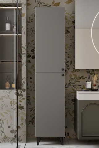 Ramses Çok Amaçlı Dolap - Kiler Dolabı - Banyo Dolabı - Ayakkabılık - Mutfak Dolabı Mdf Gri