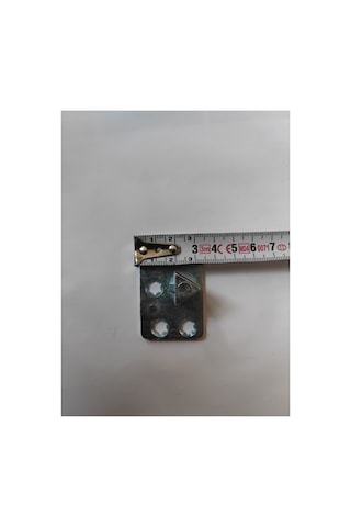 Metal Köşe Koltuk Birleştirici Aparatı Kapalı Yay Karşılığı 2 Adet Sadece Takılan Kısım - Dişi Gümüş