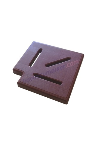 20 Cm Taşma Izgarası Köşe Parçası 90 Bordo